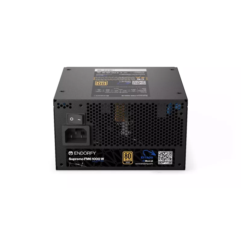 Maitinimo blokas Endorfy Supremo FM6 1000W, 80 PLUS Gold, ATX 3.1, modulinis, juodas