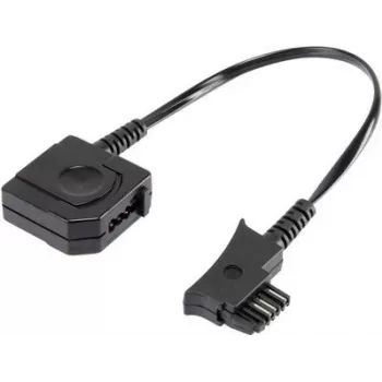 Analoginio telefono adapteris Basetech 29229C49 — 1x TSS kištukas, 1x TAE N/F lizdas, 0,10 m, juodas