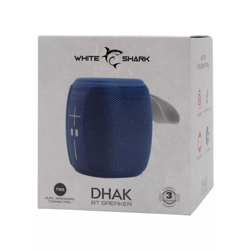 Nešiojamas garsiakalbis White Shark GBT-888 Dhak Blue