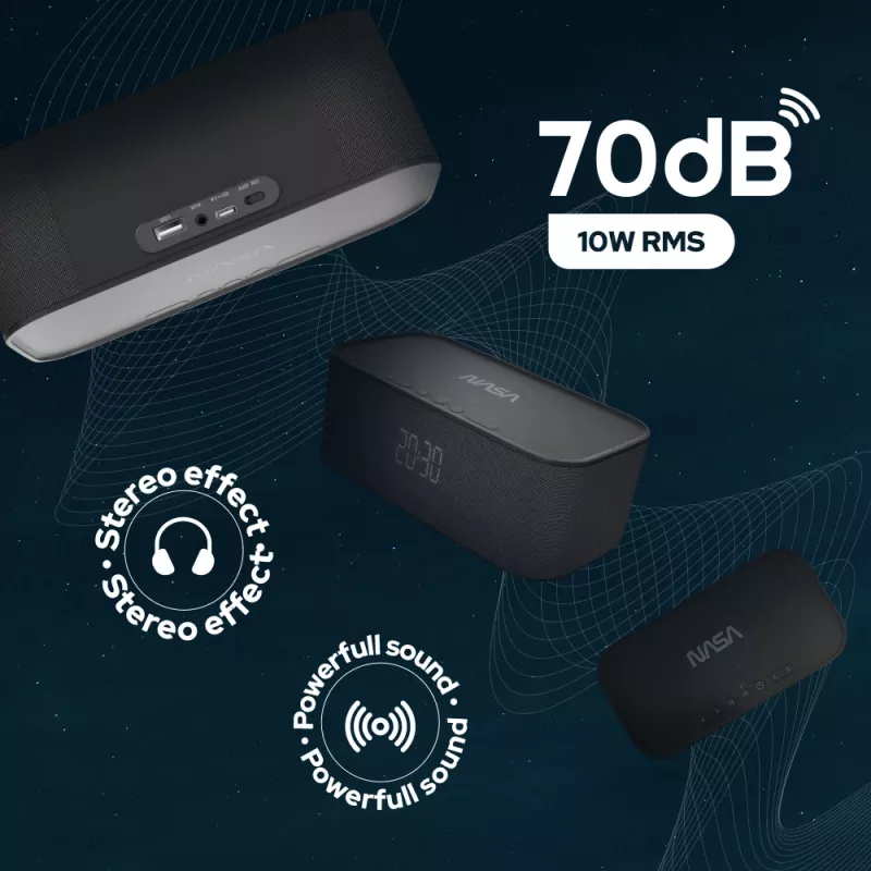 NASA SPC800 Bluetooth garsiakalbis / žadintuvas / belaidis įkroviklis