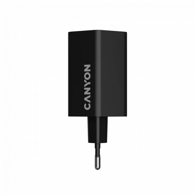 CANYON Charger HEXAGON 65 GaN 65W 2xPD 1xQC EU juodas (CND-CHAHEX65B)