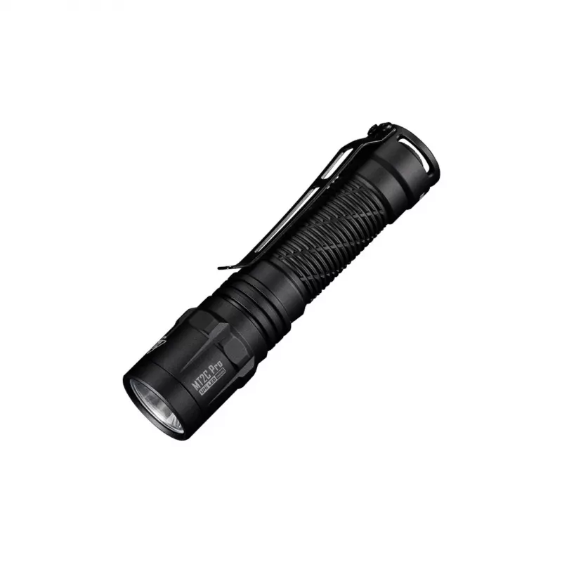 Rankinis žibintuvėlis Nitecore MT2C Pro, kompaktiškas aliuminis, LED, įkraunamas per USB, 50 lm min., atsparus vandeniui 2 m, smūgiams, 117,5 mm, 64 g, juodas