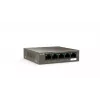 Tinklo jungiklis TENDA TEG1105P-4-63W-EU, 5x Gigabit RJ-45, 4x PoE (57,8 W bendra galia), 10 Gbit/s perjungimas