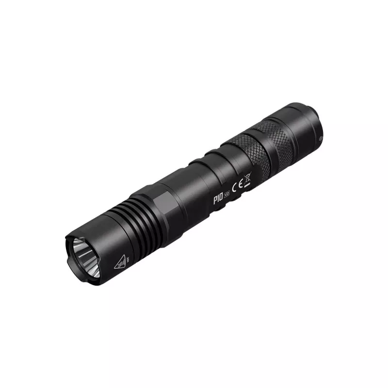 Taktinis žibintuvėlis Nitecore P10 V2 – 1000 lm, IP68, atsparus smūgiams, 95 g, 18650/CR123