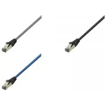 Logilink Premium - Patch Laidas - RJ-45 (V) į RJ-45 (V) - 3 m - SFTP, PiMF - CAT 8.1 - Be Halogenų, Apvalus - Juodas (CQ8063S)