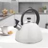 Elektrinis virdulys Maestro MR-1302-WG 2,5 L, nerūdijančio plieno korpusas, baltas, šarnyrinis švilpukas