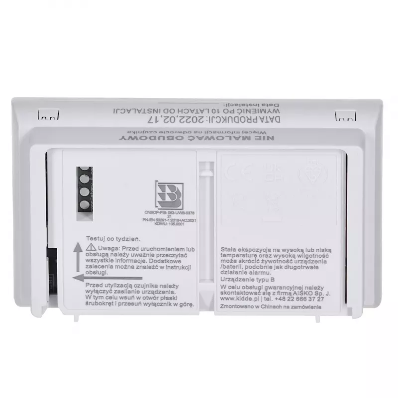 Anglies monoksido detektorius KIDDE K10LLDCO su LCD ekranu ir 10 metų baterija
