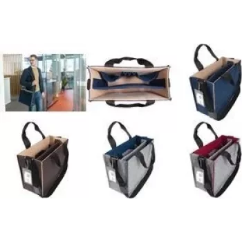 Dėklas nešiojamam kompiuteriui sigel Desk Sharing Bag Bicolor M Ruda/Smėlio 15,4 colių