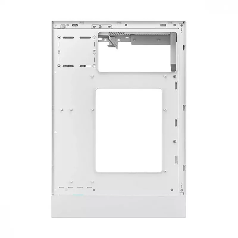 DeepCool CH170 PLUS WH Midi Tower kompiuterio dėžė, Micro ATX, be maitinimo bloko, 4 plėtimo lizdai, balta