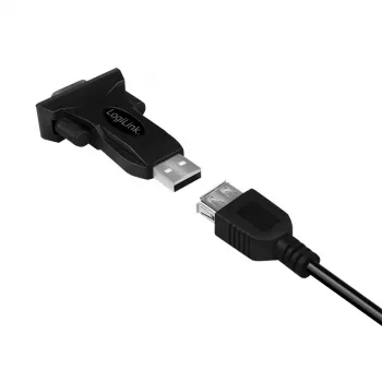 LogiLink AU0002F RS-232 USB 2.0 adapteris, juodas