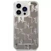 Karl Lagerfeld KLHCP14XLMNMS iPhone 14 Pro Max 6,7″ kietas dėklas sidabrinis / sidabrinis Liquid Glitter Monogram