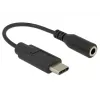 Delock garso adapteris - 24 kontaktų USB-C (kištukas) į mini-phone stereo 3,5 mm (lizdas)
