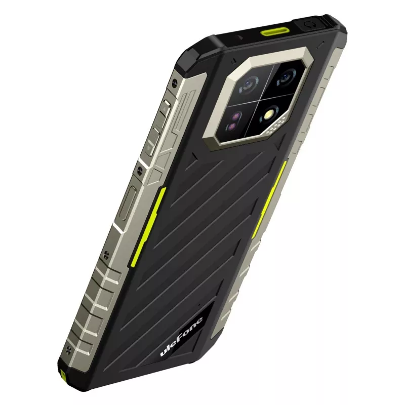 UleFone Armor 22 4G išmanusis telefonas, 9GB RAM, 128GB atmintis, IP69K, žalias