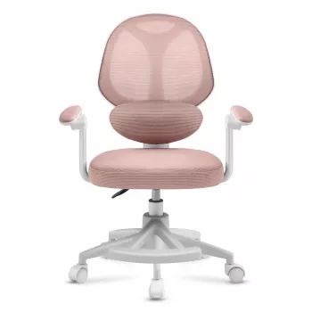 Vaikiška besisukanti kėdė mark adler Junior 4.5 Rožinė – tinklinis atlošas, putplasčio sėdynė, aukštis 40–50 cm, porankiai, juosmens atrama, ratukai (atidaryta pakuotė)