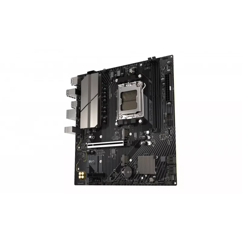 Pagrindinė plokštė Sapphire B650M-E (AMD B650) micro ATX, Socket AM5, DDR5, 2x DIMM, 96GB, 2x M.2 (PCIe5/4), 4x SATA III, 2.5Gb LAN