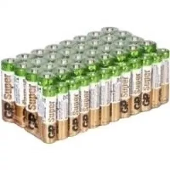 Vienkartinės baterijos GP Super Alkaline Megapack 32× AA + 12× AAA
