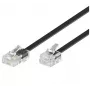 Telefono kabelis MicroConnect MPK463S RJ11–RJ45 15 m permatomas