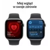 Apple Watch Series 11 GPS+Cellular 46mm Kosminės pilkos spalvos aliuminio korpusas su juodu sportiniu dirželiu M/L