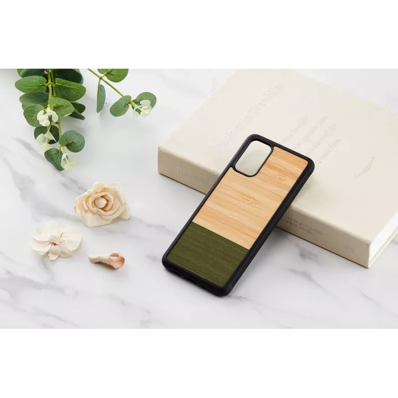 Dėklas Man and Wood Samsung Galaxy S20+ — bambukas, miško juoda