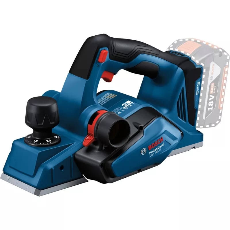 Akumuliatorinis oblius GHO 18V-26 Professional solo, 18 V, elektrinis oblius mėlynas/juodas, be akumuliatoriaus ir įkroviklio, L-BOXX dėkle