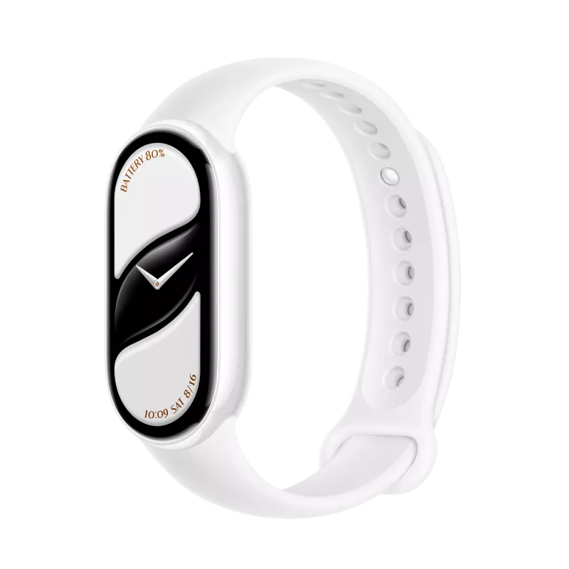 Xiaomi Smart Band 10 keraminė versija su perlų baltumo dirželiu