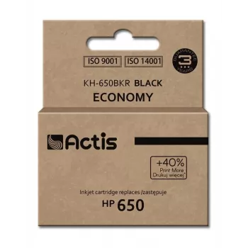 Actis KH-650BKR rašalo kasetė, pakaitalas HP 650 CZ101AE, juoda, 15 ml