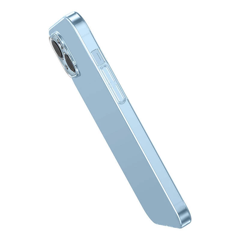 Apsauginis dėklas Baseus Crystal Series iPhone 14 Plus su grūdinto stiklo nugara