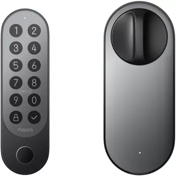 Aqara EL-D02D-B protinga durų spyna su Bluetooth, kodu ir RF kortele