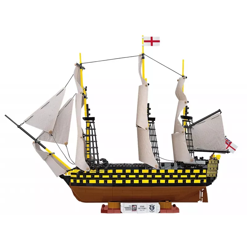 Konstruktorius Cobi HMS Victory — 2517 detalių, detalus istorinis burlaivio modelis
