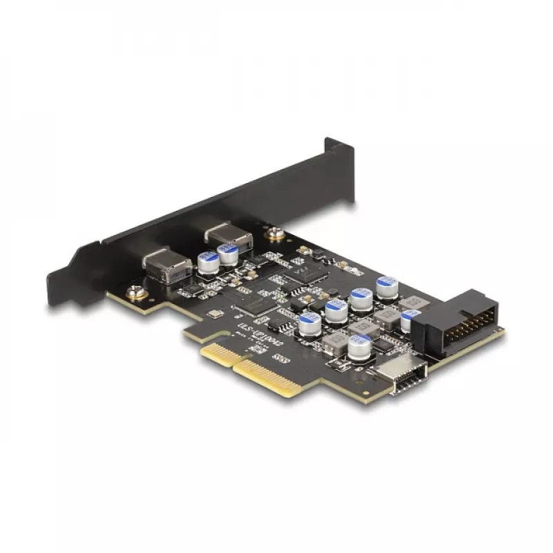 PCI Express x4 plėtimosi kortelė DELOCK 90345 su 2 išoriniais USB Type-C prievadais