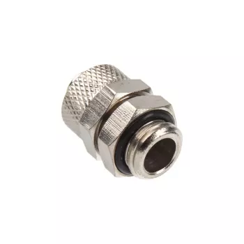Tiesi jungtis G1/4 colio į 10/8 mm – blizgus sidabras