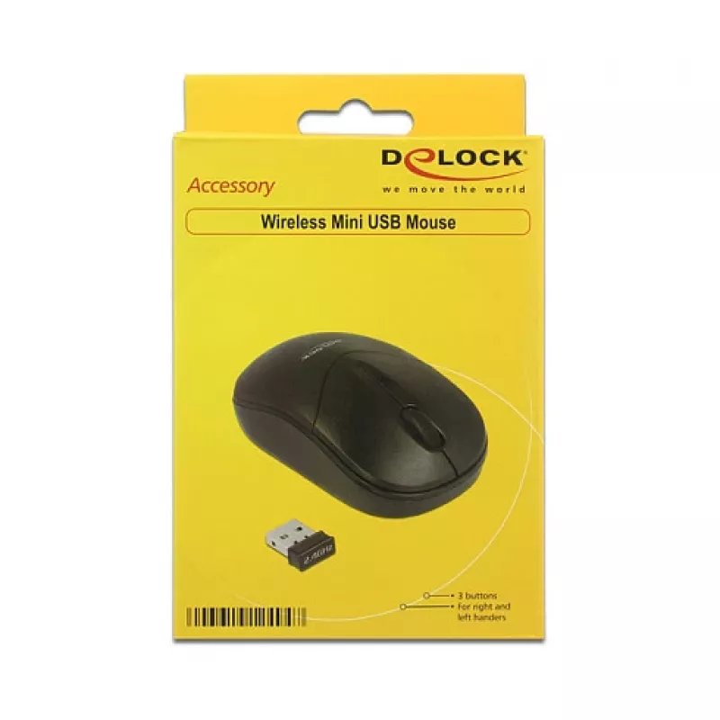 Belaidė RF optinė pelė DeLOCK 12494, 1000 DPI
