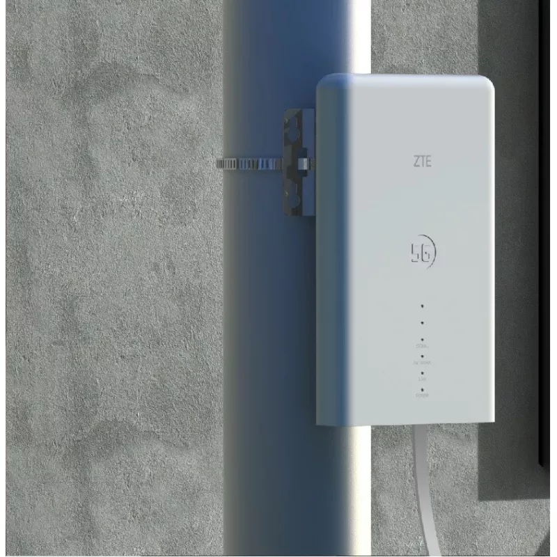 Wi‑Fi maršruto parinkimo rinkinys ZTE MC889 su 5G LTE lauko įrenginiu, Wi‑Fi 6, dvi juostos 2,4/5 GHz, 160 MHz, 5x Gigabit prievadai, PoE, IP65 lauke