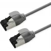 ROLINE S/FTP Patch Laidas Cat.8.1, Plonas, PoE, Pilka, 0,3m (21.15.3406)