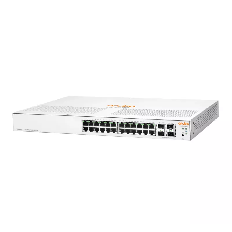 Valdomas tinklo jungiklis HPE Aruba Networking Instant On 1930 24G Class4 PoE 4SFP/SFP+ 195W, 24 Gigabit PoE prievadai, stovui