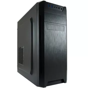 LC Power Classic 7040B - MDT - ATX korpusas - be maitinimo šaltinio - juoda, šlifuotas aliuminis / juoda - USB/Audio