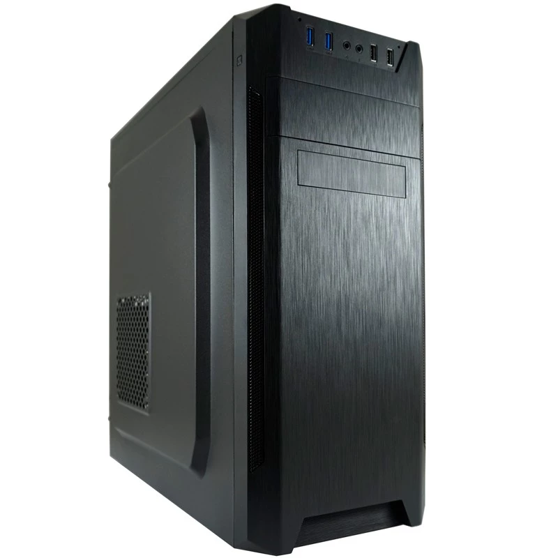 LC Power Classic 7040B - MDT - ATX korpusas - be maitinimo šaltinio - juoda, šlifuotas aliuminis / juoda - USB/Audio