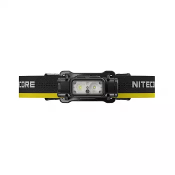 Galvos žibintuvėlis Nitecore NU50 juodai geltonas LED atsparus vandeniui ir smūgiams