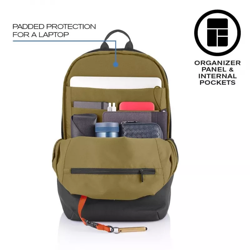 Casual kuprinė XDDESIGN Bobby Soft su 15,6 col. nešiojamojo kompiuterio skyriumi, 16 L, PET, juoda