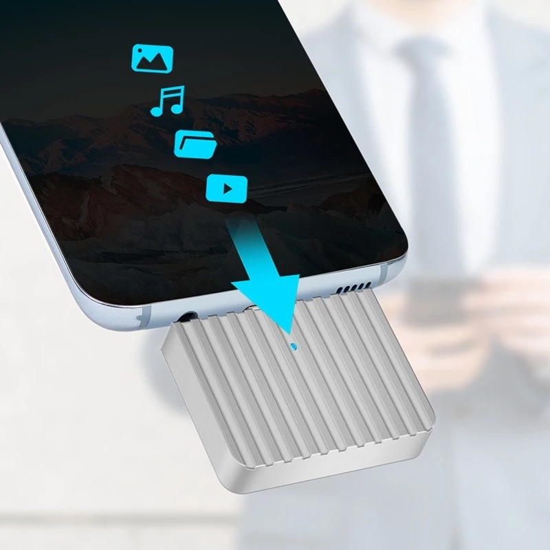 Labai mažas USB3.2 Gen2x1 SSD korpusas USB-C NVMe