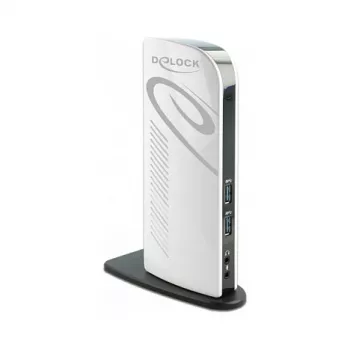 USB dokavimo stotelė DeLOCK 87771 Dual HDMI Full-HD USB 3.2 LAN Audio