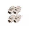 Digitus CAT 8.1 ekranuotas Keystone modulis, įrankiams nereikalingas prijungimas, 4 vnt.