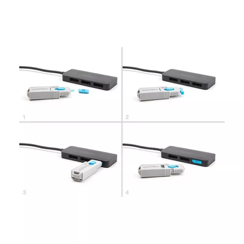 DeLOCK 20927 DisplayPort prievadų blokatorius, 4 vnt. + rakinimo įrankis