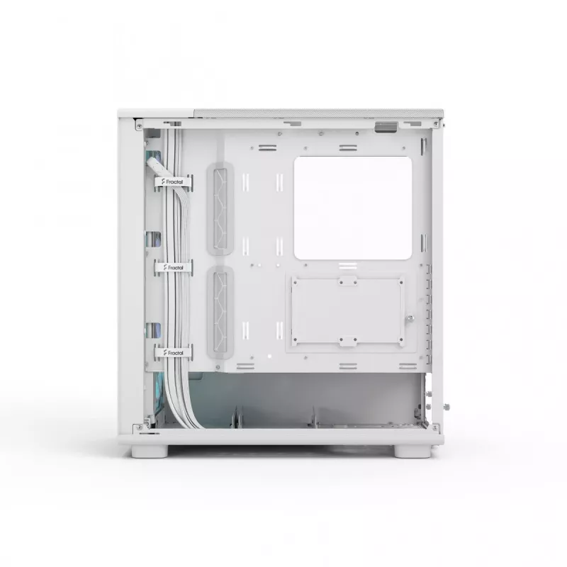 Fractal Design Epoch White TG RGB Clear Tint – baltas kompiuterio korpusas