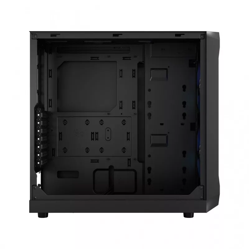 Fractal Design Focus 2 RGB Vidutinis Bokštas Kompiuterio Korpusas su Grūdintu Stiklu - Juodas