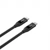 USB-C laidas Unitek C14100ABK01-2M — 2 m, 100 W galios tiekimas, 40 Gbps duomenys