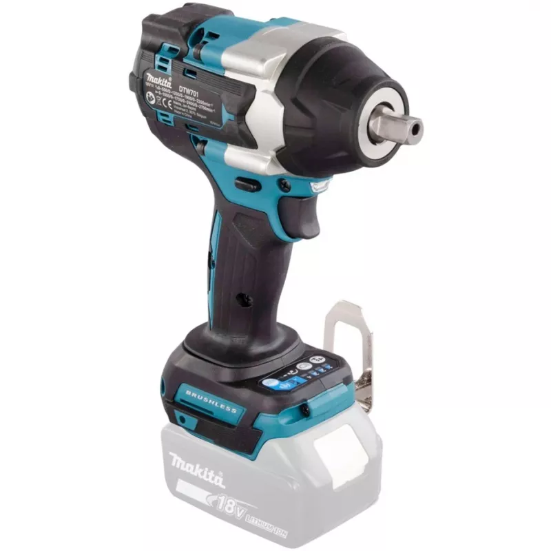 Makita DTW701Z akumuliatorinis suktuvas/impulsinis suktuvas 2700 RPM Juoda, Mėlyna