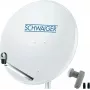 Palaidinė antena SCHWAIGER SPI9960SET2 80 cm su dvigubu LNB 2 vartotojams
