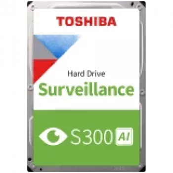HDD vaizdo stebėjimui TOSHIBA S300 AI 8TB CMR, 3.5'', 512MB, 7200RPM, SATA, 64 kameros, 24/7, TBW: 550