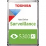 HDD vaizdo stebėjimui TOSHIBA S300 AI 8TB CMR, 3.5'', 512MB, 7200RPM, SATA, 64 kameros, 24/7, TBW: 550